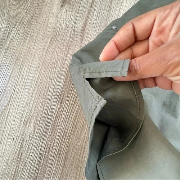 DYNAMITE KAKI GREEN ARMY MINI BACK ZIPPER DRESS SIZE XS - Picture 7 of 14